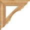 Ekena Millwork Olympic Traditional Rough Sawn Bracket w/ Offset Brace, Western Red Cedar, 8"W x 32"D x 32"H BKT0806X32X32OLY01RWR - alternate 3